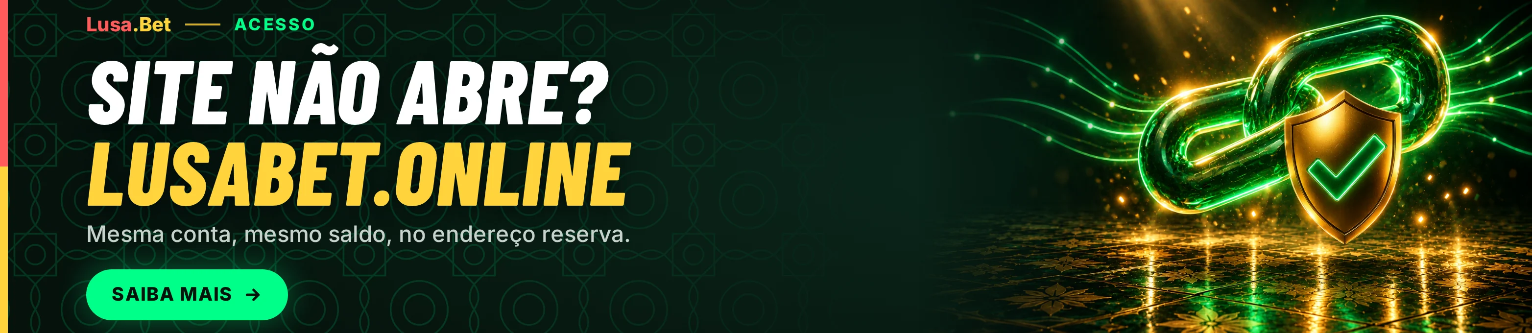 Site não abre? lusabet.online: Mesma conta, mesmo saldo, no endereço reserva.